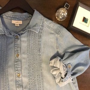 J Jill denim shift dress
